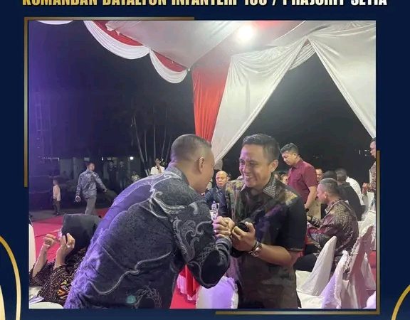 Kepala Lapas Binjai Hadiri Acara Lepas Sambut Komandan Batalyon Infanteri 100/prajurit Setia
