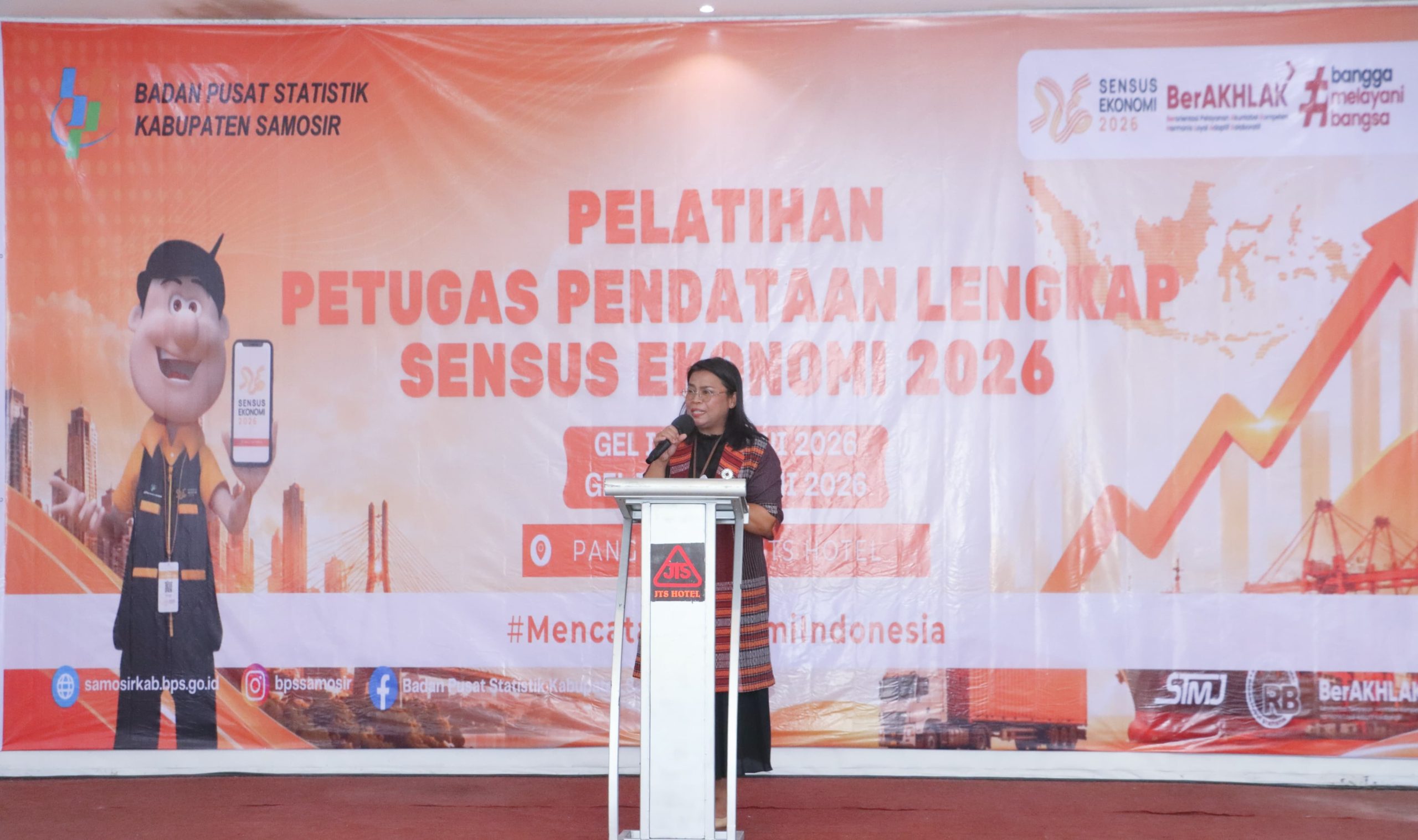 Wabup Samosir Dukung SE-2026, Pastikan Data Berkualitas