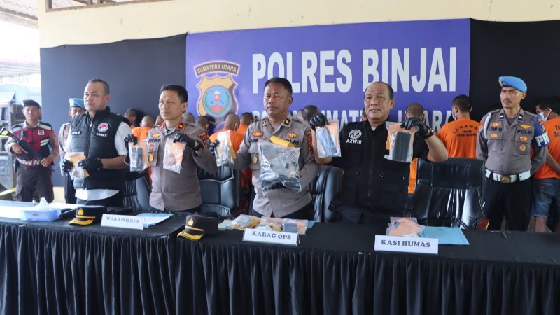 POLRES BINJAI TEGASKAN KOMITMEN PERANGI NARKOBA, OPERASI ANTIK TOBA 2026 UNGKAP 23 KASUS DAN 28 TERSANGKA