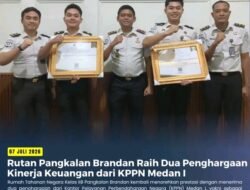 Rutan Pangkalan Brandan Raih dua Penghargaan Kinerja keuangan dari KPPN Medan l