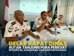 Rutan Tanjung Pura perkuat Gelar Rapat Dinas Integritas, Keamanan, dan Disiplin Pegawai