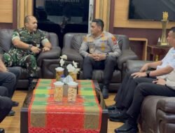 PERKOKOH SINERGITAS TNI POLRI MELALUI SILATURAHMI KAPOLRES BINJAI DENGAN DANDIM 0203 LKT