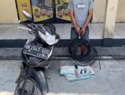 Polsek Talawi Berhasil Ungkap Kasus Pencurian Kabel Tower, Satu Pelaku Diamankan