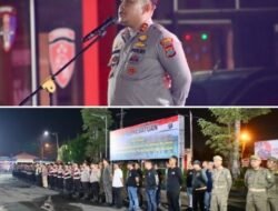 Kapolres Pelabuhan Belawan Pimpin Apel Patroli KRYD Skala Besar Antisipasi 3C