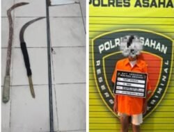 Sat Reskrim Polres Asahan Amankan Remaja Pembawa Sajam yang Diduga Hendak Terlibat Tawuran Geng Motor