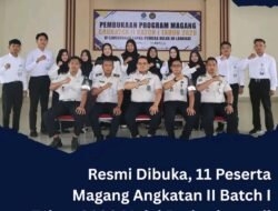 Resm di buka 11 Peserta Magang Angkatan ll Batch l tahun 2026 Mulai berkegiatan di LapasPemuda Langkat