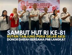 Sambut HUT RI ke-81, Rutan Tanjung Pura Gelar Aksi Donor Darah Bersama PMI Langkat