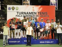 Kementerian ATR/BPN Raih Juara II Beregu Turnamen Tenis Piala Gubernur DKI Jakarta 2026