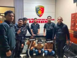 Team Macan Polres Pelabuhan Belawan Amankan Tiga Anggota Geng Motor di Marelan Pasar 9