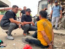 Polrestabes Medan Ratakan Bantaran Rel KA Medan – Kualanamu, Ganja, Paket Sabu, Hingga Senjata Disita