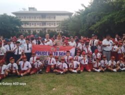 Kapolsek Medan Timur Pimpin Upacara di SMA Swasta Katolik Budi Murni Medan.
