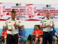 Sambut HUT RI ke-81, Rutan Tanjung Pura Gelar Aksi Donor Darah Bersama PMI Langkat