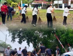 Jelang HUT Ke-81 Republik Indonesia Rutan Tanjung Pura Laksanakan Kegiatan Kebersihan Lingkungan Museum dan Rutan