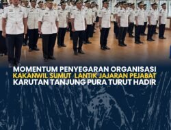 Momentum Penyegaran Organisasi Kakanwil Sumut Lantik Jajaran Pejabat Karutan Tanjung Pura Turut Hadir