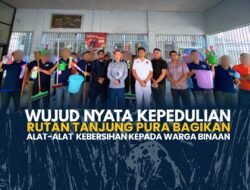 Wujud Nyata Kepedulian Rutan Tanjung Pura Bagikan Alat-alat Kebersihan Kepada Warga Binaan