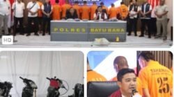 Polres Batu Bara Ungkap 10 Kasus 3C, 17 Tersangka Diamankan