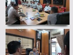 Rutan Pangkalan Brandan Bersama UPT Pemasyarakatan se-Rayon Langkat Koordinasi Penguatan Keamanan dengan Polres Langkat