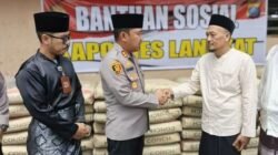 Wujudkan Polri Peduli, Kapolres Langkat Memberi Bantuan Material untuk Pembangunan Masjid Al-Ikhlas Stabat