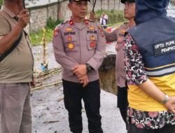 Wakapolres Binjai Tinjau Jalan Amblas di Telagah, Imbau Wisatawan Tunda Sementara Kunjungan