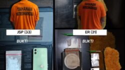 Komitmen Perangi Narkoba, Satresnarkoba Polres Binjai Tangkap Dua Pengedar Dan Amankan Barang Bukti Sabu
