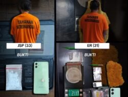 Komitmen Perangi Narkoba, Satresnarkoba Polres Binjai Tangkap Dua Pengedar Dan Amankan Barang Bukti Sabu