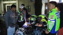 Polres Samosir Sikat 17 Motor Knalpot Brong, Pengendara dari Medan hingga Pematangsiantar Kena Tilang