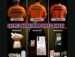 Kapolres Binjai Tindak Tegas Peredaran Narkoba, Tiga Terduga Pengedar Diciduk