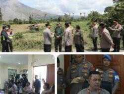 Kapolda Sumut Turun Langsung Pantau Kondisi Sinabung dan Kesiapan Personel Bantu Masyarakat di Karo