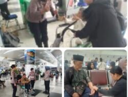 Polda Sumut Beri Layanan Kesehatan bagi Penumpang Terdampak Pembatalan Penerbangan di Kualanamu