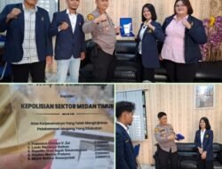 Kapolsek Medan Timur Terima Silaturahmi/Audiensi Mahasiswa UHN Medan.