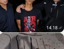 Tim Macan Polres Pelabuhan Belawan Amankan Remaja Anggota Genk Motor, 10 Sajam Ditemukan di Sekitar Basecamp