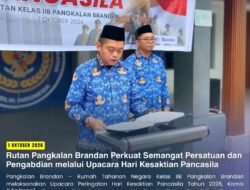 Rutan Pangkalan Brandan Perkuat Semangat Persatuan dan Pengabdian melalui Upacara Hari Kesaktian Pancasila