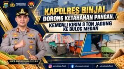 Kapolres Binjai Dorong Ketahanan Pangan, Kembali Kirim 8 Ton Jagung Ke Bulog Medan