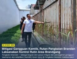 Mitigasi Gangguan Kamtib, Rutan Pangkalan Brandan Laksanakan Kontrol Rutin Area Brandgang