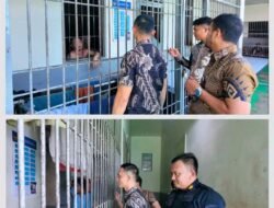 Rutan Pangkalan Brandan Pastikan Keamanan dan Kesehatan Warga Binaan melalui Kontrol Blok Rutin