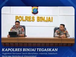 Kapolres Binjai Tegaskan: Bersihkan Internal Dulu, Baru Berantas Narkoba di Masyarakat!
