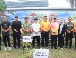 Polda Sumut Laksanakan Aksi Penanaman Pohon untuk Cegah Banjir dan Jaga Kelestarian Lingkungan