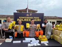 Perangi Narkoba, Polres Dairi Ungkap 33 Kasus dan Sita 70 Kg Ganja