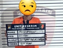 Reskrim Polsek Medan Timur Tangkap Residivis Pencurian Papan Kayu di Sebuah Ruko Kosong.