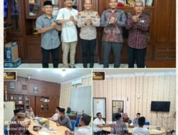 Kapolsek Medan Timur Kompol Raymond G.M. Hutagalung Terima Kunjungan Pengurus Masjid Mubarak Ahmadiyah Medan.